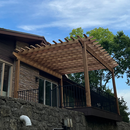 Mid-Century Modern Deck and Pergola