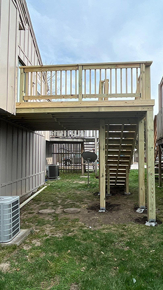 Pressure-Treated Deck and Steps