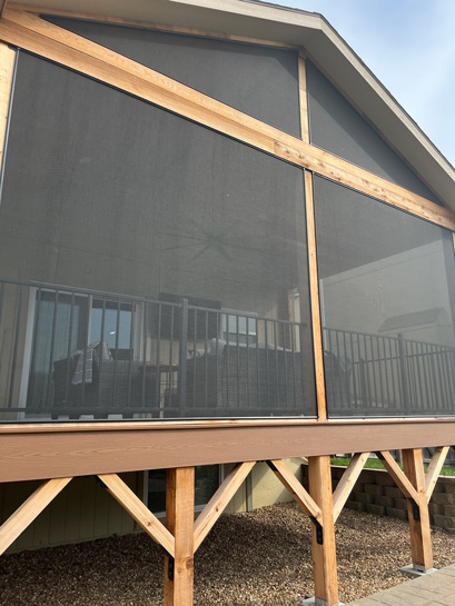 Covered Screened In Game Day Porch