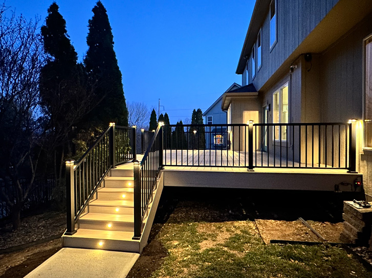 composite deck lighting